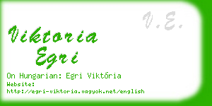 viktoria egri business card